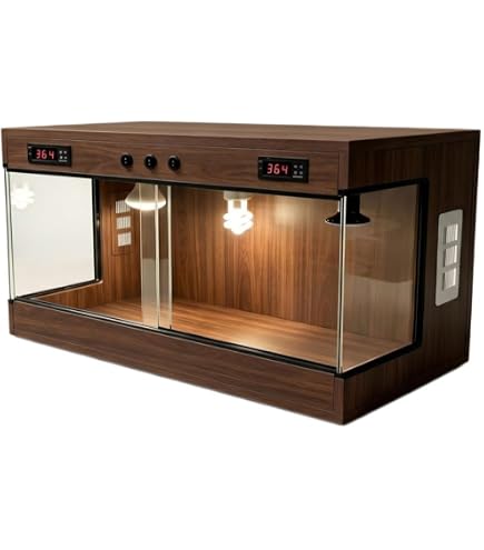 Amazon | 爬虫類 ケージ レオパ ケージ 60x40x40cm 木製飼育ケージ